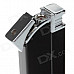 Fashion Windproof Butane Lighter / Tricky Joke Toy - Black + Silver