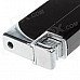 Fashion Windproof Butane Lighter / Tricky Joke Toy - Black + Silver