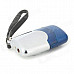 Mini Camera Style Butane Lighter w/ RGB LED Light - Blue + Silver