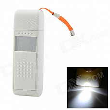 NST-A30 Rechargeable Electronic Cigarette Lighter w/ White LED Light - White