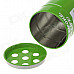 Fashion Oil Drum Shaped No Smoke Pattern Stainless Steel Ashtray / Pen Holder - Green + White