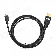 Fat Cat C-HD3 HDMI Male to Micro HDMI HD Video Transmission Cable for GoPro Hero 3 - Black (150cm)