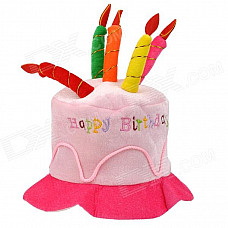 JUQI Birthday Party Dress-up Hat - Pink + Deep Pink