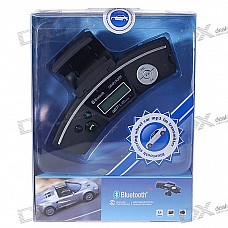 Steering Wheel Mount A2DP Bluetooth Caller ID Handsfree + MP3 Player FM Transmitter (MicroSD/TF)