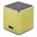 KD-CKYX-HUANGSE Portable Speaker w/ TF Slot / FM Radio - Yellow