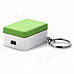 D008 Square Style Windproof Rechargeable Electronic Cigarette Lighter - Green + White