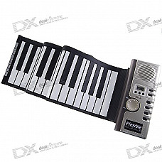 61-Key Digital Roll-up Soft Keyboard Piano with MIDI