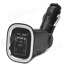 STL-04-1 Mini External TPMS Wireless Waterproof Car Tire Pressure Gauge - Black