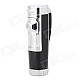 FS633 Windproof Outdoor Dual-Flame Butane Gas Jet Lighter - Silver + Black