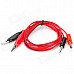 Multimeter Banana Plug to Alligator Clip Test Probe Cable - Red + Black (100cm)