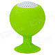 Portable Mini Rechargeable 2-Channel Speaker / Cell Phone Stand - Green