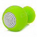 Portable Mini Rechargeable 2-Channel Speaker / Cell Phone Stand - Green