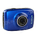 DV123 Outdoor Sports Waterproof HD 2.0 TFT 1.3MP CMOS Camera w/ TF / Mini USB Set - Blue + Black