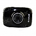 DV123 Outdoor Sports Waterproof HD 2.0 TFT 1.3MP CMOS Camera w/ TF / Mini USB Set - Black