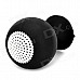 Portable Rechargeable 2-Channel Speaker w/ Suction Cup - Black + White