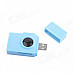 Camera Style USB 2.0 SD / MMC / SDHC / M2 / MS / TF / M2 Card Reader - Light Blue (Max. 32GB)