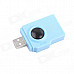 Camera Style USB 2.0 SD / MMC / SDHC / M2 / MS / TF / M2 Card Reader - Light Blue (Max. 32GB)