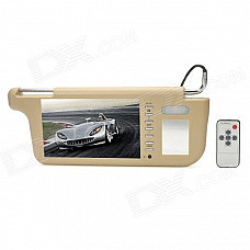 Multifunction Sun Visor 7" TFT LCD Car Monitor w/ 2-CH Video Input