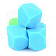 Creative Cute Silicone Magnets for Note Pads - Blue + Green (5 PCS)