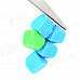 Creative Cute Silicone Magnets for Note Pads - Blue + Green (5 PCS)