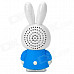 Cute Little Rabbit Style 2-CH Speaker - Blue + White