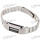 0.8" OLED Bluetooth Incoming Call Vibrate Alert Bracelet with Caller ID Display (Silver)
