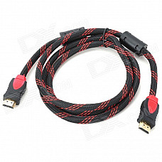 Ourspop HC09 Gold Plated HDMI v1.4 Cable Male to Male for Google TV / Apple TV / HDTV - Red + Black