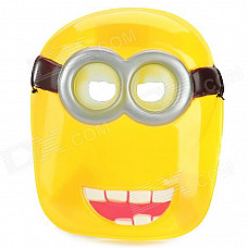 Cute Plastic Face Mask for Party - Yellow