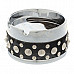 Cool Rivet Rotary Style Top Ashtray - Silver + Black