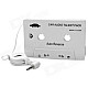 SL-79115 Car Audio Cassette Adapter for MP3 / MP3 / Cell Phones - White (3.5mm Plug)