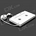 SL-79115 Car Audio Cassette Adapter for MP3 / MP3 / Cell Phones - White (3.5mm Plug)