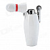 BLQ-7 Bowling Ball Style Windproof Butane Gas Jet Lighter - White + Red + Black