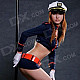 Mengjinggongzhu Sexy Cosplay Policewomen Uniform - Deep Blue