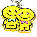 Acrylic Cute Boy & Girl Keychains - Yellow + Red + Pink + Blue (4 PCS)