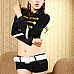 Female Officers Sexy Female Police Uniforms - Black