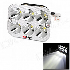 exLED 30W 1800lm 6-LED White Headlight Spotlight for Electric Car / Motorcycle / Scooter - (12V)