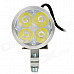 exLED 12W 1200lm 4-LED White Headlamp Spotlight for Electric Car / Motorcycle - (10~85V)