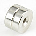 Round Hole NdFeB Magnets - Silver (2 PCS)