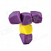 CHEERLINK GS-05 Muli-Function Candy Color Small-stone-shaped Magnetic Sticker - Purple + Yellow