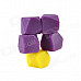 CHEERLINK GS-05 Muli-Function Candy Color Small-stone-shaped Magnetic Sticker - Purple + Yellow