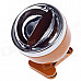 780B Creative Clip-on Cup Shape Zinc Alloy Ashtray - Wheat + Silver