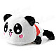 Cute Panda Style Short Plush Stuffed Toy - White + Black