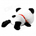 Cute Panda Style Short Plush Stuffed Toy - White + Black