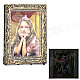 Gothic Style Electronic Sensing Ghost Photo Frame for Halloween - Brown (2 x AA)