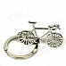 Bike Style Zinc Alloy Keychain - Silver (2 PCS)