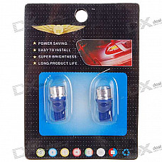 T10 1W 12V Blue Light Car Turning Signal Light Bulb (2-Pack)