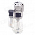 COHIBA Fashionable Windproof Butane Lighter - Black + Silver + Transparent