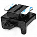ZHISHUNJIA 360 Degree Rotatable Car Vent Mount Holder for Mobile Phone + GPRS - Black