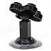 JX1-012 Universal 360 Degree Rotation Car Mount Holder w/ Suction Cup for Samsung Iphone - Black