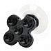 JX1-012 Universal 360 Degree Rotation Car Mount Holder w/ Suction Cup for Samsung Iphone - Black